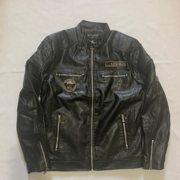 New Men's Autumn High Quality Fashion Coat Leather Jacket Motorcyle - Picture 2 of 11